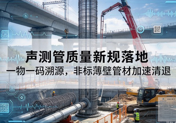 栾城声测管质量新规落地，一物一码溯源，非标薄壁管材加速清退