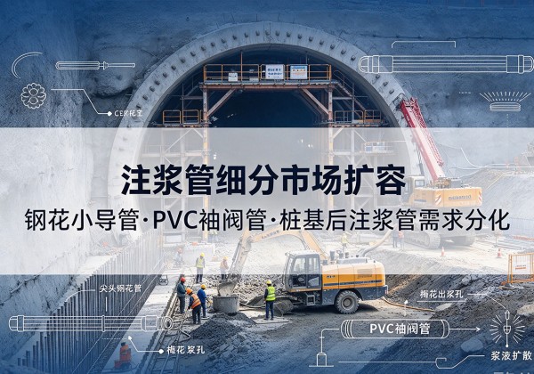 栾城注浆管细分市场扩容，隧道钢花小导管、PVC 袖阀管、桩基后注浆管需求分化
